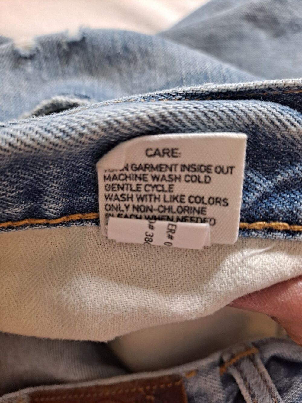 Polo Ralph Lauren Men's Jeans Size 40 x 32 Distressed Straight 100% Cotton - Picture 9 of 14